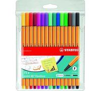 Fineliner - STABILO point 88 - Astuccio da 15 - Colori assortiti