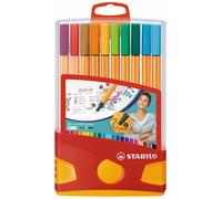 Fineliner - STABILO point 88 - ColorParade - Pack of 20 - Assorted Colours with