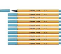 Fineliner - STABILO point 88 - Confezione da 10 - Azzurro Chiaro - NUOVO