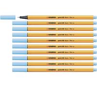 Fineliner - STABILO point 88 - Confezione da 10 - Azzurro fluo