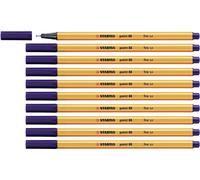 Fineliner - STABILO point 88 - Confezione da 10 - Blu notte