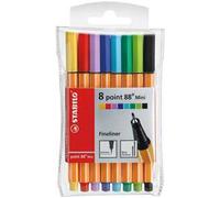 Stabilo, sacchetto con assortimento di 8 pennarelli 88 mini