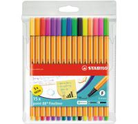 Fineliner Stabilo Point 88 Neon 15 Colori