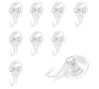 FINELYCR 10 Pezzi Ganci Ventosa, 45 mm Ganci Ventosa Bagno, Trasparente Ganci a Ventosa Super Resistenti, per Finestre, Bagno, Cucina
