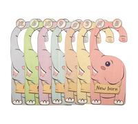 FINELYCR 7 Pezzi Divisori Armadio Bambini Legno, Divisori Armadio Bambini 0-24, Divisori Armadio Neonato per Ordinare Gli Indumenti del Bambino