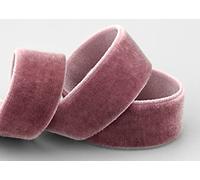 finemark 3 m x 16 mm nastro elastico in velluto rosa antico scuro (263) Velour estremamente elastico su un lato, velluto 20% elastan da cucire