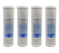 Finerfilters - Filtro ai carboni attivi per acqua, 5 micron, 25 cm 4 pz