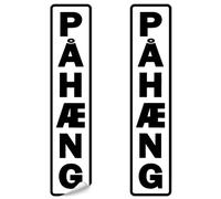 Finest Folia 2 adesivi Pahaeng 6,4 x 30 cm per camion, accessori cautela, rimorchio, resistente alle intemperie, autoadesivi, R223 (nero)