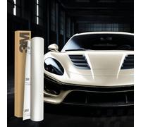 Finest Folia 3M 2080 Pellicola Car Wrapping autoadesiva per auto, moto, barca, pellicola protettiva per vernice 3D con canali d'aria per applicazione pellicola (SP10 Satin Pearl White, 100 x 152 cm)