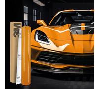 Finest Folia 3M 2080 Pellicola per Rivestimento Auto Autoadesiva per Auto, Moto, Barche Pellicola Protettiva 3D con Canali d'Aerazione per il Rivestimento (G54 Lucido Arancione Brillante, 150 x 152 cm