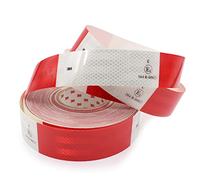 Finest Folia 3M Diamond Grade 983 Scotchlite - Nastro riflettente per contorni 50 mm (rosso, bianco, 5 metri)