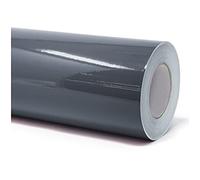 Finest Folia (7€/m² Pellicola per plotter, pellicola adesiva per mobili, lucida, pellicola adesiva in PVC per cucina, larghezza dei supporti 63 cm (073 grigio scuro, 5 metri)