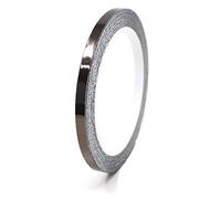 Finest Folia 8,5m Strisce adhesive effetto cromo decorative per auto moto barca e modellismo in vari colori autoadesive Lunghezza (5mm, Nero cromato)