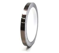 Finest Folia 8,5m Strisce adhesive effetto cromo decorative per auto moto barca e modellismo in vari colori autoadesive Lunghezza (7mm, Nero cromato)