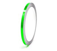 Finest Folia 8,5m Strisce adhesive effetto cromo decorative per auto moto barca e modellismo in vari colori autoadesive Lunghezza (3mm, Verde cromato)