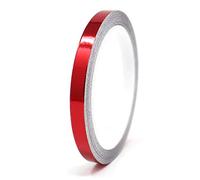 Finest Folia 8,5m Strisce adhesive effetto cromo decorative per auto moto barca e modellismo in vari colori autoadesive Lunghezza (8mm, Rosso cromato)
