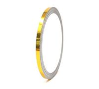 Finest Folia 8,5m Strisce adhesive effetto cromo decorative per auto moto barca e modellismo in vari colori autoadesive Lunghezza (3mm, Oro cromato)