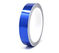 Finest Folia 8,5m Strisce adhesive effetto cromo decorative per auto moto barca e modellismo in vari colori autoadesive Lunghezza (10mm, Blu cromato)