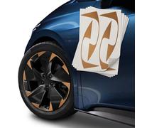 Finest Folia Adesivi per Cerchioni Compatibili con Cupra Born Typhoon - Set di Adesivi per Cerchioni Auto - Set Completo di Design - Adesivi in Vinile, Resistenti alle Intemperie, Autoadesivi (Rame