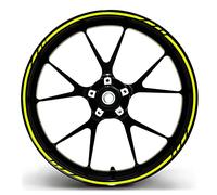 Finest Folia - Adesivi per cerchioni in design GP, 16 pezzi, set completo, adatto per cerchioni da 17”, 16”, 18”, 19”, per moto, auto e bicicletta