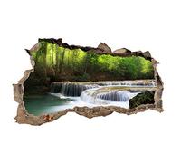 Finest Folia - Adesivo da parete 3D, effetto buco nel muro, autoadesivo, 60 x 100 cm (A x L), per camera da letto, soggiorno, motivo città, paesaggio, avventura, WL11 cascata