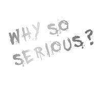 Finest Folia - Adesivo Joker, 10 x 7 cm, con scritta in lingua inglese "Why so serious", pellicola decorativa per auto, autobus, camper, accessori per auto