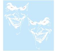 Finest Folia - Adesivo Joker, 10 x 7 cm, con scritta in lingua inglese "Why so serious", pellicola decorativa per auto, autobus, camper, accessori per auto