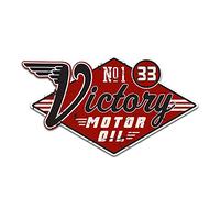 Finest Folia Adesivo motivi retrò vintage sticker Old School Ace Kult Rockabilly decorative per auto moto casco garage (R147-02 Victory)
