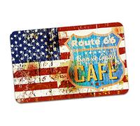 Finest Folia Adesivo Motivi retrò Vintage Sticker Old School Ace Kult Rockabilly Decorative per Auto Moto Casco Garage (#20 Stars & Stripes)