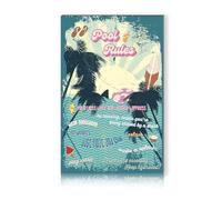 Finest Folia Cartello in alluminio, 30 x 20 cm, decorazione per hobby, per giardino, soggiorno, garage, esterno, decorazione retrò, per hobby, resistente alle intemperie, robusto, RV002 (03 piscina 2)