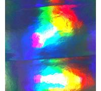 Finest Folia Fogli DIN A4, autoadesivi, per artisti, per plotter, effetto ologramma con glitter, per il fai da te (arcobaleno, 1 foglio DIN A4)
