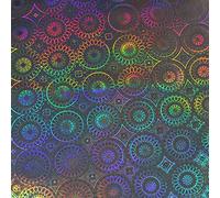 Finest Folia Fogli DIN A4, autoadesivi, per artisti, plotter, ologramma, glitter, fai da te (Mandala (n. 078), 1 foglio DIN A4)