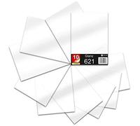 Finest Folia Foglio Din A4 30x21cm 621/631 pellicola per plotter pellicola vinilica per auto (000 Trasparente, Set di 10 621 Lucido)