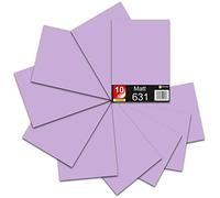 Finest Folia Foglio Din A4 30x21cm 621/631 pellicola per plotter pellicola vinilica per auto (042 Lilla, Set di 10 631 Opaco)