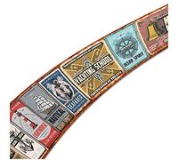 Finest Folia Graz Design W004 - Adesivo Da Parete In Stile Vintage, Motivo "Old School", 2,5 M X 18 Cm, Decorazione Da Parete Per Soggiorno E Cucina