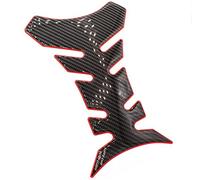 Finest-Folia MR013 - Paraserbatoio in gel per moto, in carbonio 3D, colore: nero e rosso lucido