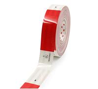 Finest Folia - Nastro riflettente 3M Diamond Grade 983 Scotchlite, 50 mm, colore rosso e bianco, 1 metro