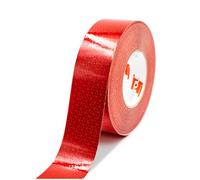 Finest Folia Orafol VC104+ - Nastro riflettente per contorni di 50 mm, per rimorchi, camion, segnalazione di avvertimento, resistente agli agenti atmosferici (rosso, 50 m)