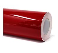 Finest Folia Pellicola per plotter per mobili, lucida, lucida, per cucina, autoadesiva, in PVC, 63 cm, larghezza media (030 rosso scuro, 5 metri)