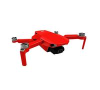 Finest Folia Pellicola protettiva compatibile con drone DJI Mini 2 e controller adesivi, set su misura, impermeabile, pellicola di design (incollaggio completo K160, rosso fluo)