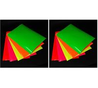 Finest Folia Set di 10 fogli DIN A4 autoadesivi, per artisti, plotter e per il fai da te, fluorescente