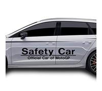 Finest Folia Set di 2 adesivi di sicurezza per auto, 120 x 25 cm, resistenti all'autolavaggio, autoadesivi, per auto, decorazione per tuning KX034 (nero opaco)