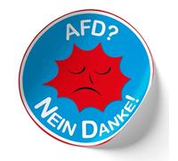 Finest Folia Set di 2 adesivi per auto, politici, 10 x 10 cm, autoadesivi, per auto, moto, computer portatili, R218 (05 AFD 2)