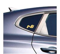 Finest Folia Set di 4 adesivi per auto con logo N Performance autoadesivi resistenti al lavaggio dell'autolavaggio decorazione finestrini tuning K089 (oro metallizzato, N Full)