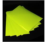 Finest Folia Set di 5 fogli DIN A4 autoadesivi, per artisti, plotter e per il fai da te, giallo fluorescente