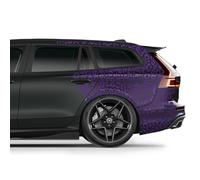 Finest Folia - Set di 6 fogli DIN A4 con adesivi per auto a forma di leopardo, per moto, autobus, accessori per veicoli, decorazione tuning, design a leopardo, pellicola K172 (viola chiaro)