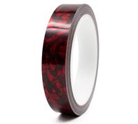 Finest Folia - Strisce decorative autoadesive Forged Carbon per auto, camion, moto, barche, modellismo, fai da te, decorazione, 8,5 m, lucide, colore rosso Forged Carbon, larghezza 20 mm