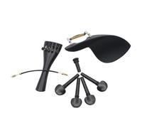 Finest Full Size violino fai da te ebano mentoniera piroli cordiera fine corda