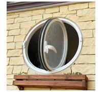 Finestra a Bilico Centrale Bianca for Interni Insonorizzata in Vetro Temperato for Lucernari con Maniglia for Bagni E Cucine con Sfiato Girevole E Bloccabile(90cm/35.4”)