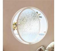 Finestra A Bilico Rotonda,Finestra A Battente Girevole In Vetro Temperato Con Maniglia Per Bagno,Soggiorno,Cucina,Decorazione Per La Casa,Arredamento Cu,Capannoni,Cantine(White2,80cm/31.5in)
